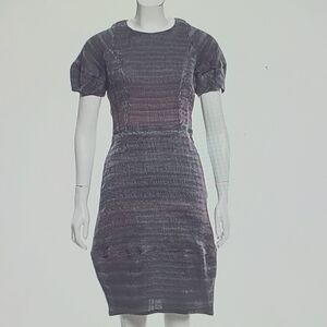 BURBERRY Textured Silk Dress Size: US6, IT42